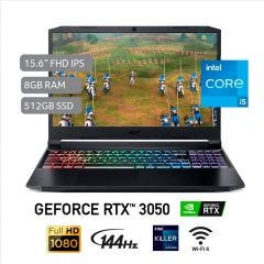 Laptop Gamer Acer AN515-57-5323 15.6" Intel Core i5-11400H 512GB SSD 8GB RAM RTX 3050