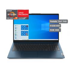 Laptop Lenovo IdeaPad 5 15.6" AMD Ryzen 7 5700U 512GB SSD 8GB RAM