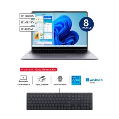 Laptop Huawei MateBook D16 RolleF-W5851 16" Intel Core i5-12450H 512GB SSD 8GB RAM Windows 11 Home + Teclado Huawei CD32