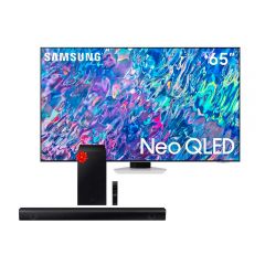 TV Samsung Neo QLED 4K Mini LED Smart 65" QN65QN85BAGXPE (2022) + Soundbar Samsung Bluetooth 410W HW-B550 (2022)