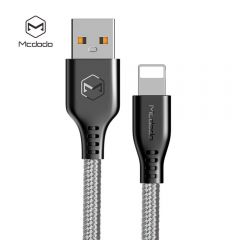 Cable USB a Lightning Mcdodo CA-5151 para iPhone Serie Warrior Gris 1.2m
