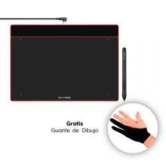 Tableta Digital XP-Pen Deco Fun CT-430 XS Rojo + Guante de Dibujo Gratis