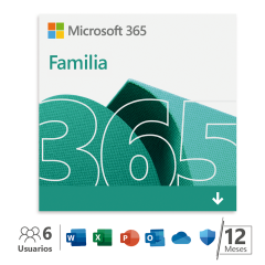 Microsoft 365 Familia (ESD) 2021 - 12 meses